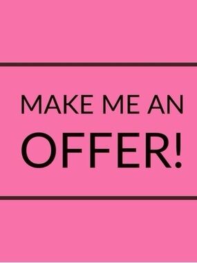 Make Me An Offer Graphic Sign - Pink